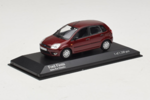 Ford Fiesta Mk5 Červený Metalický Minichamps 1:43 400081101 Kov – obrázok 2 z 4