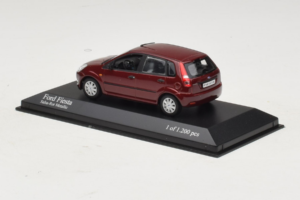 Ford Fiesta Mk5 Červený Metalický Minichamps 1:43 400081101 Kov – obrázok 3 z 4