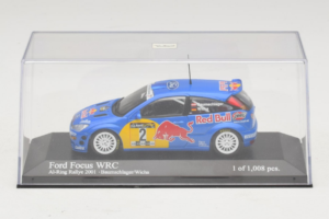 Ford Focus WRC #2 R. Baumgartner / B. Wichs Red Bull Rally Austria 2001 Minichamps 1:43 430008907 Kov – obrázok 4 z 5