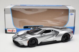 Ford GT Strieborný Maisto 1:18 31384 Kov – obrázok 8 z 8
