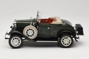 Ford Model A Tmavo Zelený Motor City 1:18 20003 Kov – obrázok 4 z 8