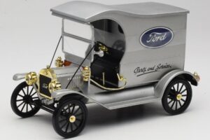 Ford Model T Delivery Truck Strieborný Eagle Collectibles 1:18 430600 Kov