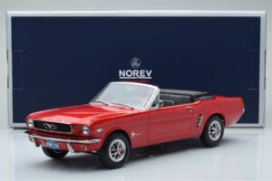 Ford Mustang Kabriolet Červený Norev 1:18 182810 Kov – obrázok 6 z 6