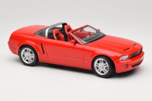 Ford Mustang S197 GT Kabriolet Červený Beanstalk Group 1:18 FOR10016R Kov – obrázok 6 z 8