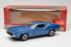 Ford Mustang SportsRoof Modrý Sun Star 1:18 3612 Kov – obrázok 8 z 8