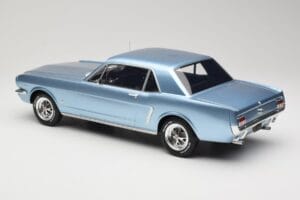Ford Mustang V8 Hardtop Pony GT Silver Blue GT Spirit 1:12 G089 Živica – obrázok 5 z 6