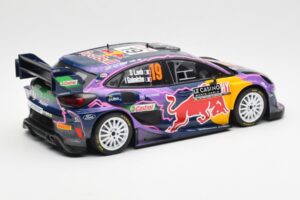 Ford Puma Rally1 #19 S. Loeb / I. Galmiche Rally Monte Carlo Winner 2022 IXO 1:18 18RMC110 Kov – obrázok 2 z 6