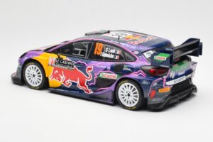 Ford Puma Rally1 #19 S. Loeb / I. Galmiche Rally Monte Carlo Winner 2022 IXO 1:18 18RMC110 Kov – obrázok 5 z 6