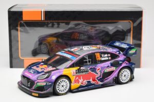 Ford Puma Rally1 #19 S. Loeb / I. Galmiche Rally Monte Carlo Winner 2022 IXO 1:18 18RMC110 Kov – obrázok 6 z 6