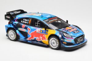 Ford Puma Rally1 #8 O. Tanak / M. Jarveoja 3rd Rally Central Europe 2023 IXO 1:18 18RMC187 Kov – obrázok 4 z 6