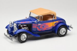 Ford Roadster Street Rod Modrý with Fire Road Signature 1:18 92249 Kov