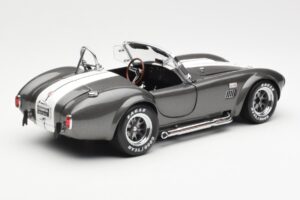 Ford Shelby Cobra 427 S/C Šedý Metalíza S Bielymi Pruhmi Kyosho 1:18 08045GRW Kov – obrázok 3 z 8