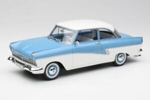 Ford Taunus 17M P2 Svetlomodrý & Biely BoS Models 1:18 BOS019 Kov