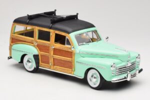 Ford Woody Panel Wagon Mätovo Zelený Road Signature 1:18 20028 Kov – obrázok 6 z 8