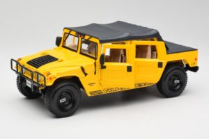 Hummer H1 Soft Top Žltý Maisto 1:18 56041 Kov – obrázok 2 z 8