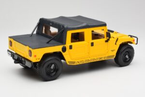 Hummer H1 Soft Top Žltý Maisto 1:18 56041 Kov – obrázok 3 z 8