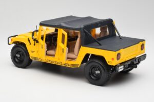 Hummer H1 Soft Top Žltý Maisto 1:18 56041 Kov – obrázok 5 z 8