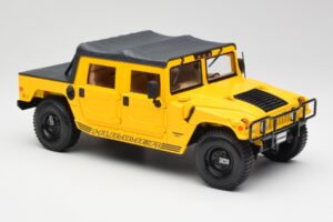 Hummer H1 Soft Top Žltý Maisto 1:18 56041 Kov – obrázok 6 z 8