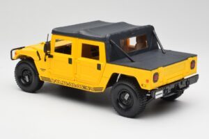Hummer H1 Soft Top Žltý Maisto 1:18 56041 Kov – obrázok 7 z 8