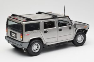 Hummer H2 Strieborný Maisto 1:18 7449569 Kov – obrázok 3 z 8