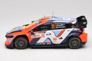Hyundai i20 N Rally1 #11 T. Neuville / M. Wydaeghe Rally Japan WRC World Champion 2024 IXO 1:18 18RMC228 Kov – obrázok 3 z 6