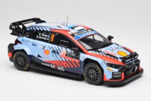 Hyundai i20 N Rally1 WRC #8 O. Tänak / M. Järveoja Rally Monte Carlo Night Version 2024 IXO 1:18 18RMC195 Kov – obrázok 4 z 6