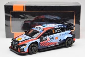 Hyundai i20 N Rally1 WRC #8 O. Tänak / M. Järveoja Rally Monte Carlo Night Version 2024 IXO 1:18 18RMC195 Kov – obrázok 6 z 6
