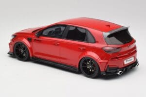 Hyundai i30 N PD Prior Design Engine Červený Otto 1:18 OT1112 Živica – obrázok 5 z 6