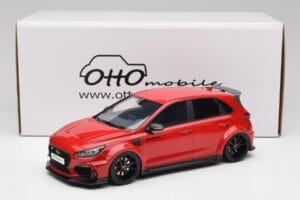Hyundai i30 N PD Prior Design Engine Červený Otto 1:18 OT1112 Živica – obrázok 6 z 6