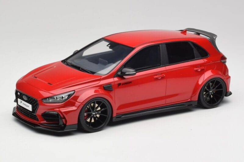 Hyundai i30 N PD Prior Design Engine Červený Otto 1:18 OT1112 Živica