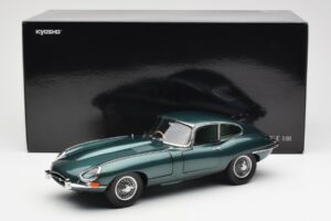 Jaguar E-Type 3.8 Series 1 Tmavo Zelený Kyosho 1:18 08954DG Kov – obrázok 8 z 8