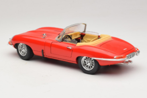 Jaguar E-Type Series 1 Kabriolet Červený Bburago 1:18 3038 Kov – obrázok 6 z 8