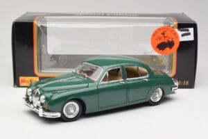 Jaguar Mk II British Racing Zelený Maisto 1:18 50287 Kov – obrázok 8 z 8