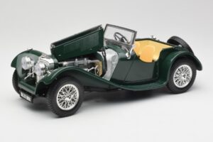 Jaguar SS 100 Roadster Zelený Bburago 1:18 3006 Kov – obrázok 2 z 8
