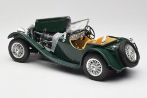Jaguar SS 100 Roadster Zelený Bburago 1:18 3006 Kov – obrázok 5 z 8