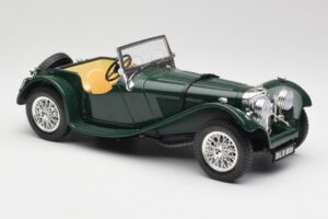 Jaguar SS 100 Roadster Zelený Bburago 1:18 3006 Kov – obrázok 6 z 8