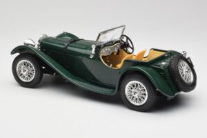 Jaguar SS 100 Roadster Zelený Bburago 1:18 3006 Kov – obrázok 7 z 8
