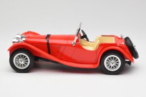 Jaguar SS 100 Červená Bburago 1:18 3006-M1 Kov – obrázok 4 z 8
