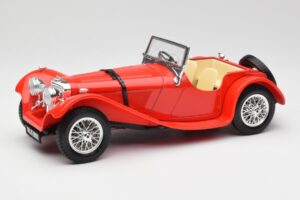Jaguar SS 100 Červená Bburago 1:18 3006-M1 Kov