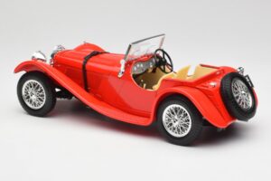 Jaguar SS 100 Červená Bburago 1:18 3006-M1 Kov – obrázok 7 z 8