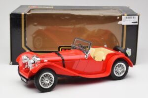Jaguar SS 100 Červená Bburago 1:18 3006-M1 Kov – obrázok 8 z 8