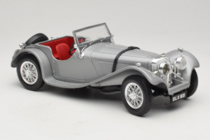 Jaguar SS100 Strieborný Bburago 1:18 3006-M2 Kov – obrázok 4 z 6