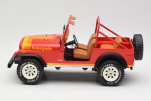 Jeep CJ-7 Renegade Červený MCG 1:18 MCG18110 Kov – obrázok 3 z 6