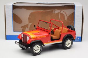 Jeep CJ-7 Renegade Červený MCG 1:18 MCG18110 Kov – obrázok 6 z 6
