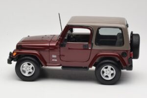Jeep Wrangler TJ Sahara Červený Maisto 1:18 31662 Kov – obrázok 4 z 8