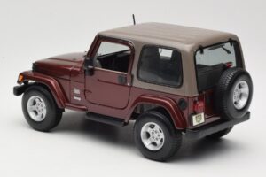 Jeep Wrangler TJ Sahara Červený Maisto 1:18 31662 Kov – obrázok 7 z 8