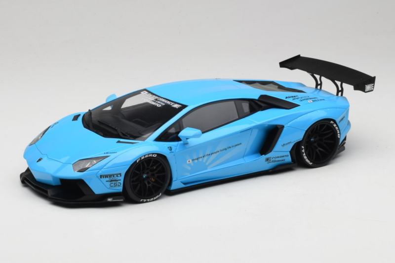 Lamborghini Aventador Liberty Walk Modrý GT Spirit 1:18 GT073 Živica