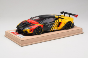 Lamborghini Aventador Liberty Walk Infinite Čierny Žltý Timothy & Pierre 1:18 REMC035 Kov – obrázok 2 z 7