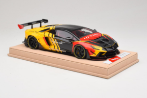 Lamborghini Aventador Liberty Walk Infinite Čierny Žltý Timothy & Pierre 1:18 REMC035 Kov – obrázok 4 z 7