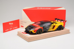 Lamborghini Aventador Liberty Walk Infinite Čierny Žltý Timothy & Pierre 1:18 REMC035 Kov – obrázok 7 z 7